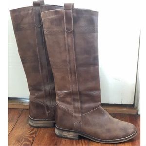 Anthropologie Tall Brown Boots